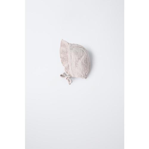 EMBROIDERED BONNET - Ice | ZARA United States