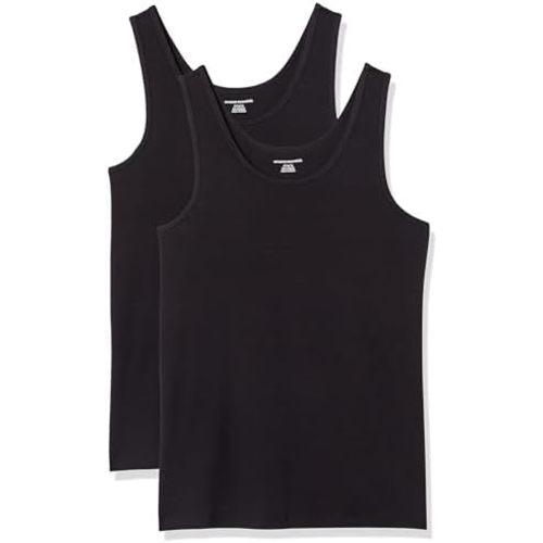 Amazon Essentials Women's Slim-Fit Scoop Neck Tank Top, Pack of 2