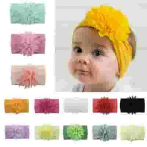 Nituyy Kids Girl Baby Headband Flower Bow Hair Band Accessories
