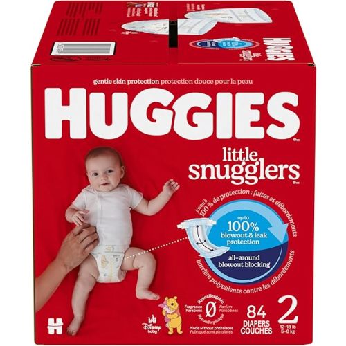 Huggies Little Snugglers Diapers, Size 2