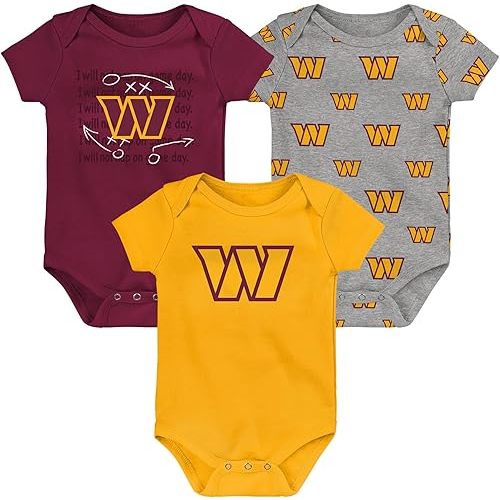 Outerstuff Newborn & Infant NFL Team Starter 3-Pack Bodysuit Set