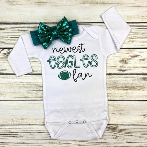 Eagles Girl's Outfit, Eagles Fan Outfit, Girls Eagles Outfit, Eagles Girl,  Eagles Fan Clothing, Toddler Eagles Outfit, Girls Eagles Clothing