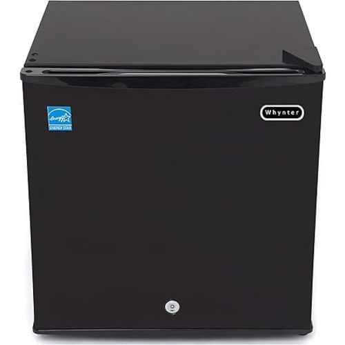 Whynter CUF-110B Mini Freezer, 1.1 Cubic Foot Energy Star Rated Small Upright Freezer With Lock, Black