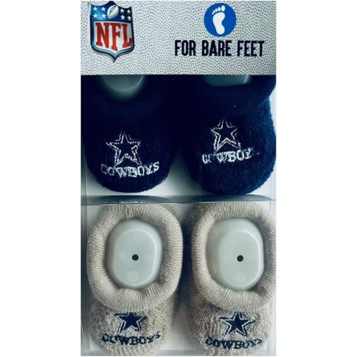 FBF - NFL Team Logo & Colors Infant Bootie Socks 0-12 Months - 2 Pack