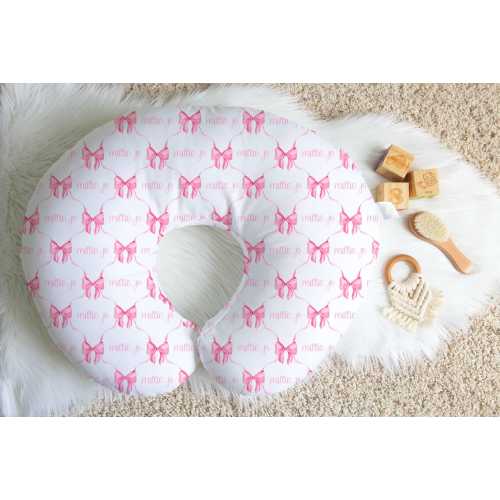 Coquette Nursing Pillow Cover, Personalized Nursing Pillow Cover, Nursing Pillow