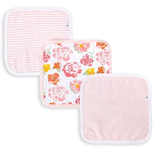 Burt's Bees Baby Washcloths, Absorbent Knit Terry, Super Soft 100% Organic Cotton