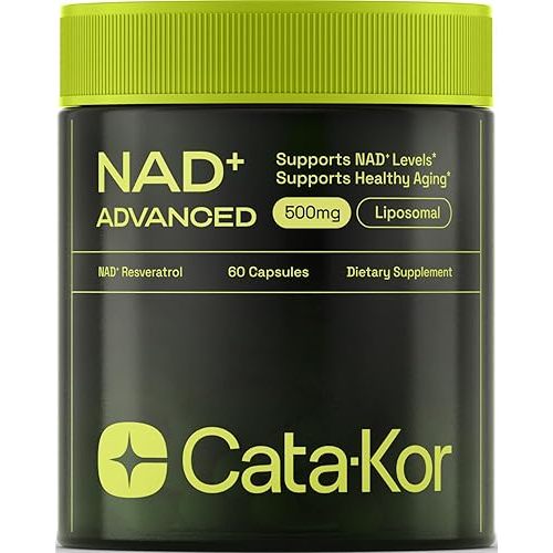 NMN Supplement Alternative - Liposomal NAD with Resveratrol - High Purity NAD Supplement for Anti-Aging, Energy, Focus - 60 Capsules