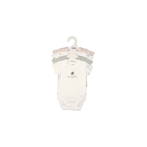 4baby Bodysuit 4 Pack Leaf Mutli | Baby Bunting AU