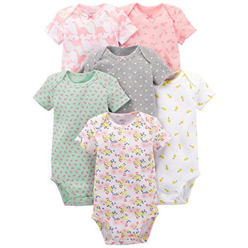 Simple Joys by Carter's baby-girls 6-pack Short-sleeve Bodysuit