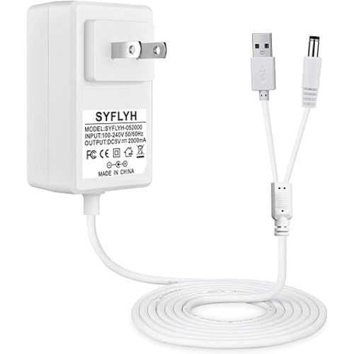 Ingenuity Power Cord Adapter for Ingenuity Baby Swing - USB A & DC Plug Compatible with InLighten, Simple Comfort & Swing'n Go