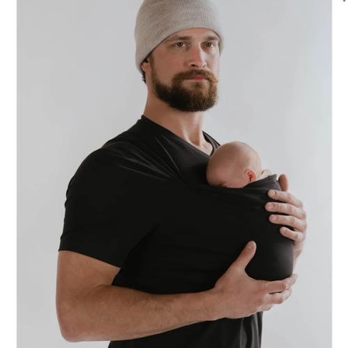 Lalabu Dad Shirt | Original Babywearing T-Shirt with Kangaroo Pouch | Baby Wrap Carrier for Newborns & Infants | Baby Wrap Carrier for Newborns | Essential for new Dads
