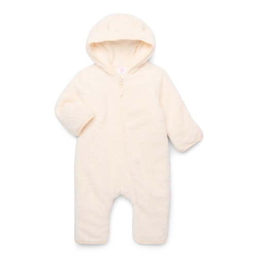 Wonder Nation Baby Teddy Fleece Pram with Hood, Sizes 0M-9M