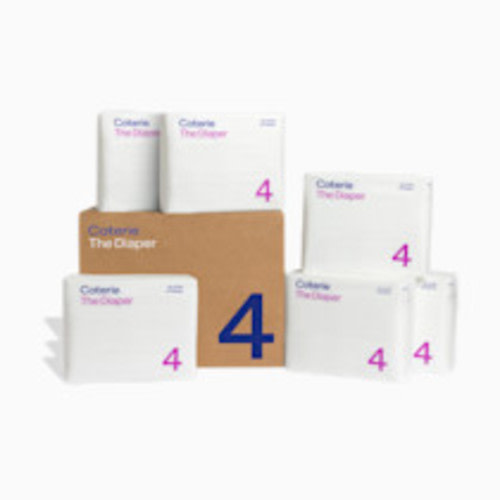 Coterie Ultra Soft Diapers, Monthly Supply - Size 4, 150 Count