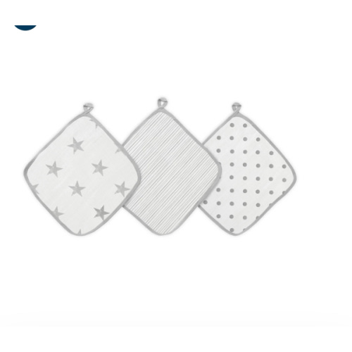 Dusty Cotton Muslin Washcloth 2pk | aden + anais