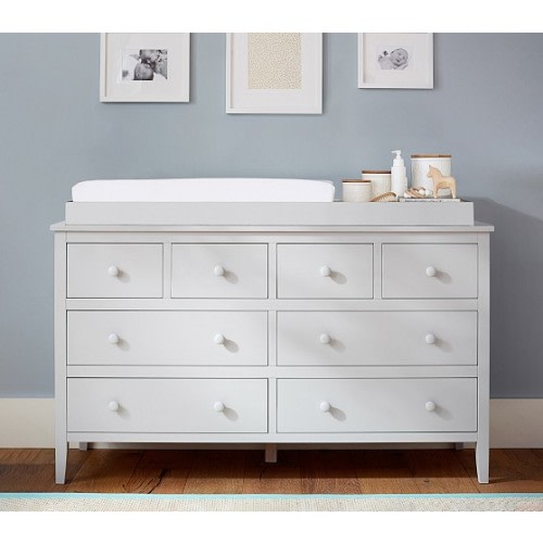 Emerson Extra Wide Changing Table Dresser & Topper | Pottery Barn Kids
