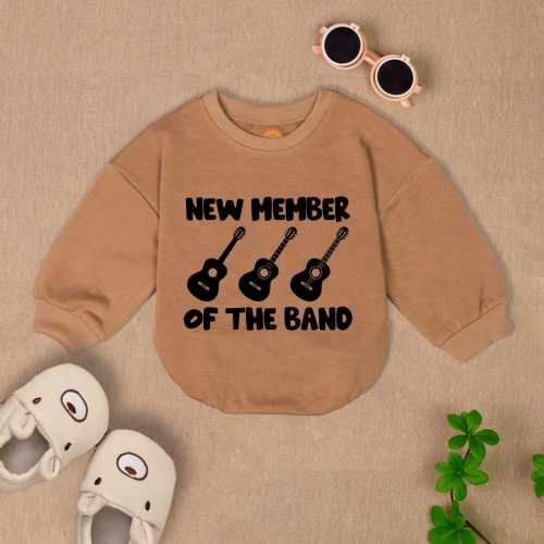 New Member Of The Band Baby Romper Short Sleeves, Family Newborn Baby Bodysuit, Baby Reveal Romper, Coming Soon Baby Outfit