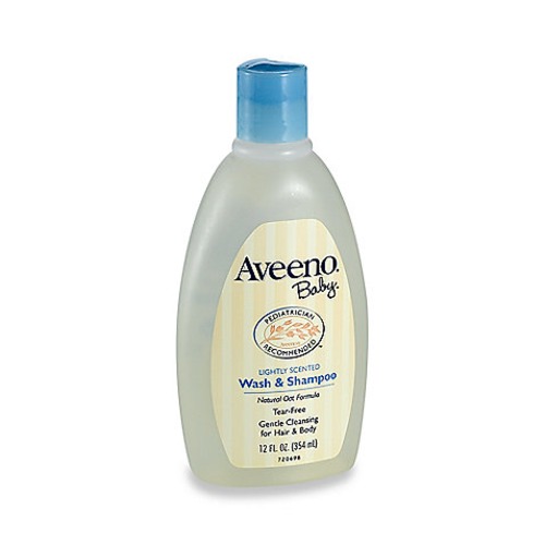 Aveeno Baby Lightly Scented Wash & Shampoo 12 Fl.Oz. (Pack of 3)
