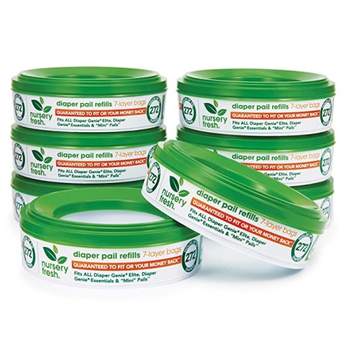 Diaper Pail Refill for Munchkin Step, 2,176 Count, 8 Pack : Baby