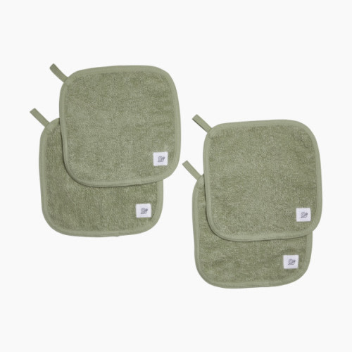 Tiny Kind Organic Washcloths 4-Pack - Desert Sage