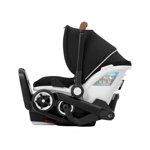 Evenflo Gold Shyft DualRide Infant Car Seat-Stroller Combo with Storage, Baby Carrier (Moonstone Gray)