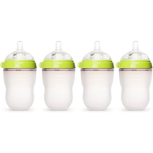 Comotomo Natural Feel Baby Bottle, 4 Pack