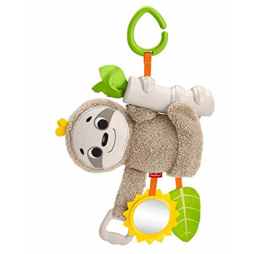 Fisher-Price Slow Much Fun Stroller Sloth 0+ kids , Brown/Yellow/Green