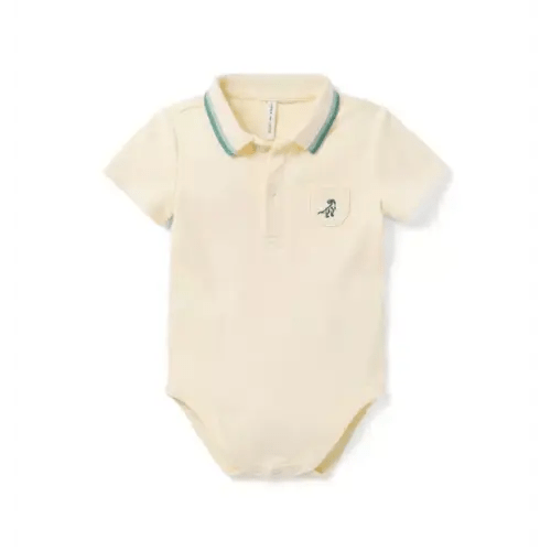 Baby Dinosaur Polo Bodysuit