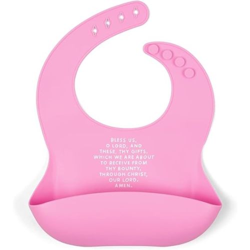 Be A Heart Silicone Baby Bibs, Adjustable Waterproof Bibs, Meal Blessing Bibs
