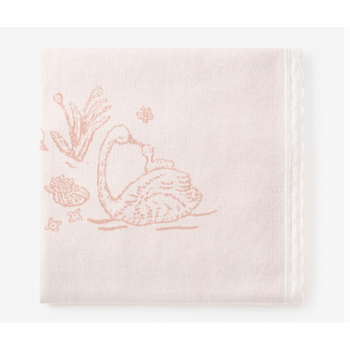 Swan Knit Blanket
