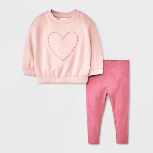 Baby Girls' 2pc Fleece Sweatshirt & Jogger Pants Set - Cat & Jack™