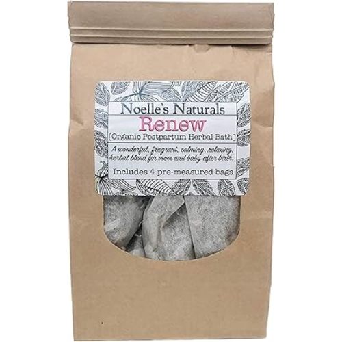 Organic Postpartum Herbal Bath - Pack of 4 - Post Childbirth Support - Sitz Bath - Promotes Healing and Relaxation After Birth - V-Steam