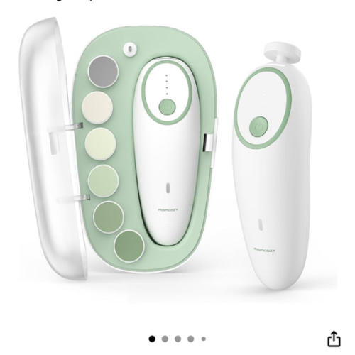 Momcozy Electric Baby Nail File: LED Light & Low Noise