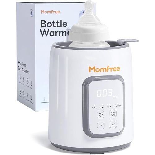 Bottle Warmer,8-in-1 Fast Baby Bottle Warmer for Breastmilk and Formula,Milk Warmer with Accurate Temperature Control and Automatic Shut-Off,Multifunctional Bottle Warmers for All Bottles (Grey)
