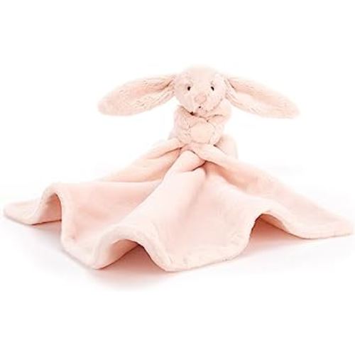 Jellycat Bashful Blush Bunny Soother Baby Stuffed Animal Security Blanket