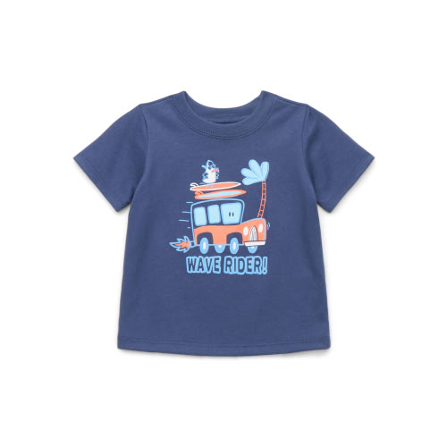 Garanimals Baby Boy Graphic T-Shirt with Short Sleeves, Sizes 0M-24M