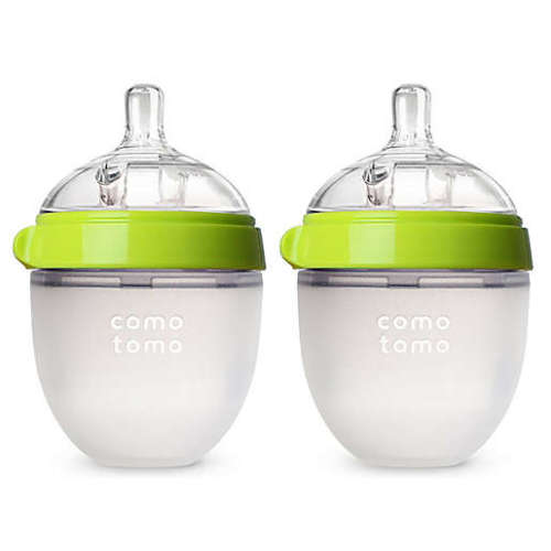 comotomo® 5-Ounce Baby Bottles in Green (2-Pack)comotomo® 5-Ounce Baby Bottles in Green (2-Pack)