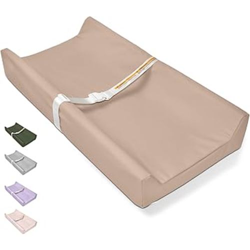 Baby Changing Pad - Vegan Leather Changing Pad, Wipeable Changing Pads, 31.5" x 16" Diaper Waterproof PU Changing Mat for Dresser Table