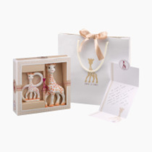 Vulli Sophiesticated Gift Set with Sophie la Girafe Teether & So'Pure Teether