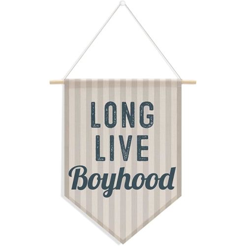 Boho Boys Room Toddler Baby Room Nursery Wall Decor Banner Multi 0006 Fashion Pattern 7.87 x 15.75 inches Indoor Wall Mount Celebratory Events Birthday Gift