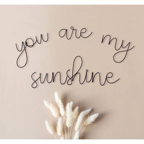 You are my sunshine sign wire sign| Boho Nursery | Choose your font | Handmade wire Sunshine | Nursery sunshine wall art | Nursery décor
