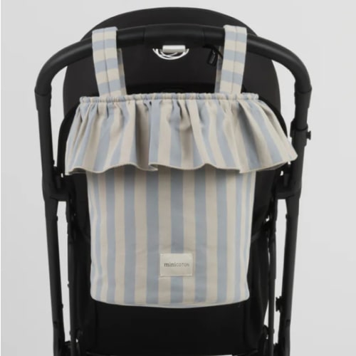 Basket Rayas - Blue + Sand