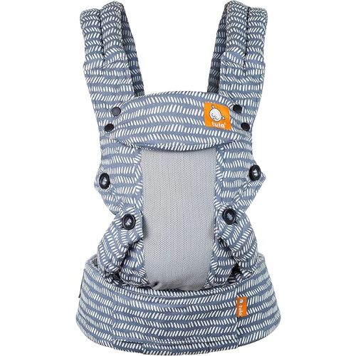 Baby Tula Coast Explore Mesh Baby Carrier 7 – 45 lb, Adjustable Newborn to Toddler Carrier, Multiple Ergonomic Positions Front and Back, Breathable – Coast Beyond, Light Blue with Light Gray Mesh