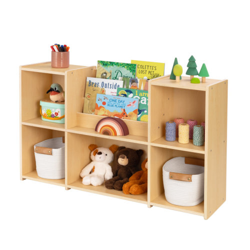 Latitude Run® Montessori Toy Storage Cabinet For Toddlers, 2-Tier Kids Bookcase Suitable For Classroom, Kindergarten, Kids Room, Playroom And Daycare Center | Wayfair