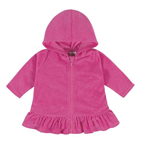 Gerber Baby Girls' and Toddler Zipper Hoodie Terry Swimsuit Cover Up