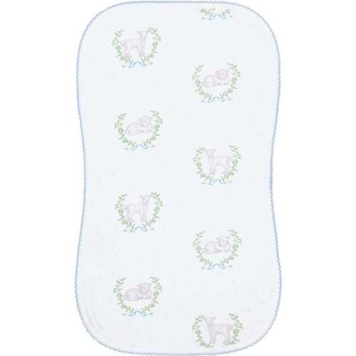 Blue Lamb Print Burp Cloth - Nellapima | Maisonette