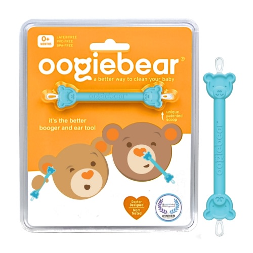 Oogiebear Newborn and Infant Nose and Ear Cleaning Tool - Dual Snot and Ear Wax Remover