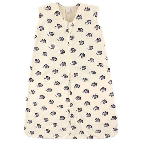 Touched By Nature Baby Boy Organic Cotton Sleeveless Wearable Sleeping Bag, Sack, Blanket, Hedgehog