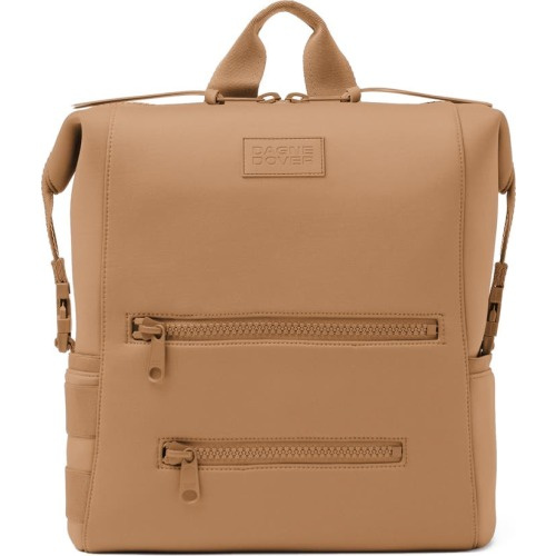 Dagne Dover Indi Large Water Resistant Scuba Knit Diaper Backpack, Camel