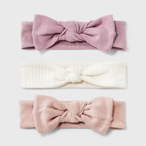 Baby 3pk Headwrap - Cloud Island™ Pink 0-6m