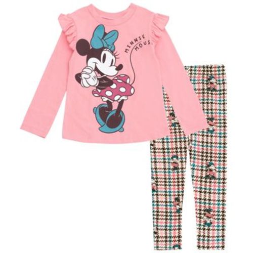 Disney Minnie Mouse Mickey Mouse T-Shirt and Leggings Outfit Set Infant to Big Kid